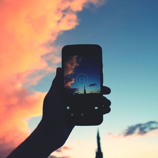 Smartphone photo of sky