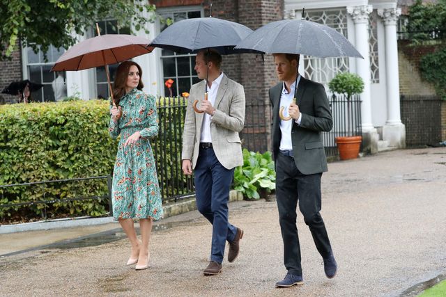 Kate Middleton, Prince William, Prince Harry at the White Garden