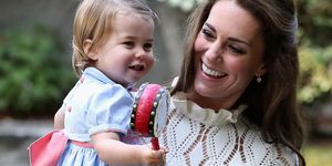 The Duchess of Cambridge with Princess Charlotte