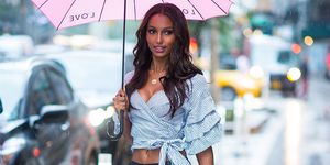 Victoria's Secret models street style - castings and fittings in New York for the Victoria's Secret Fashion Show