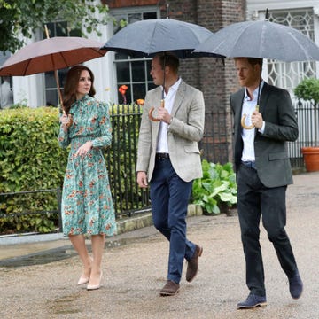 Kate Middleton, Prince William, Prince Harry at the White Garden