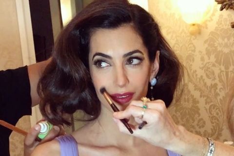 Amal Clooney Venice Film Festival hair and make-up how to