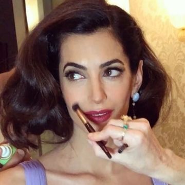 Amal Clooney Venice Film Festival hair and make-up how to