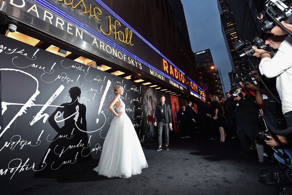 Jennifer Lawrence at the New York premiere of Mother!