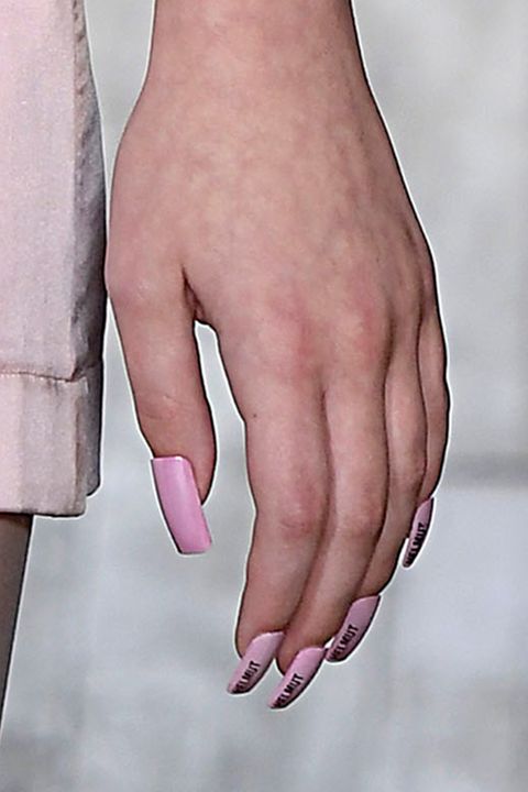 Helmut Lang nail trends spring summer 2018