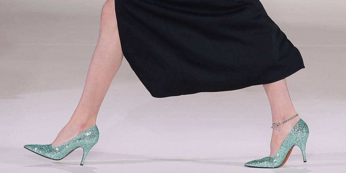 Victoria Beckham heels Victoria Beckham's sparkly shoes for