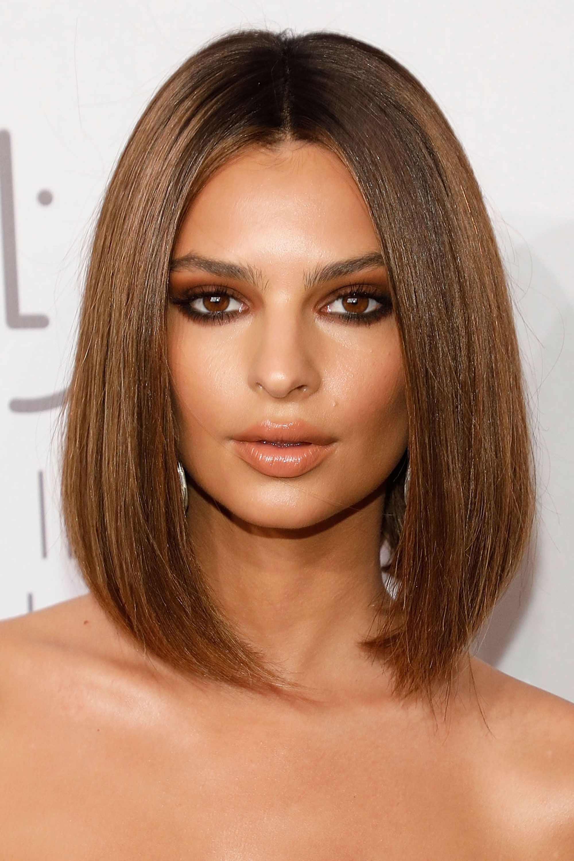 brown hair blunt bob oscars hair trend