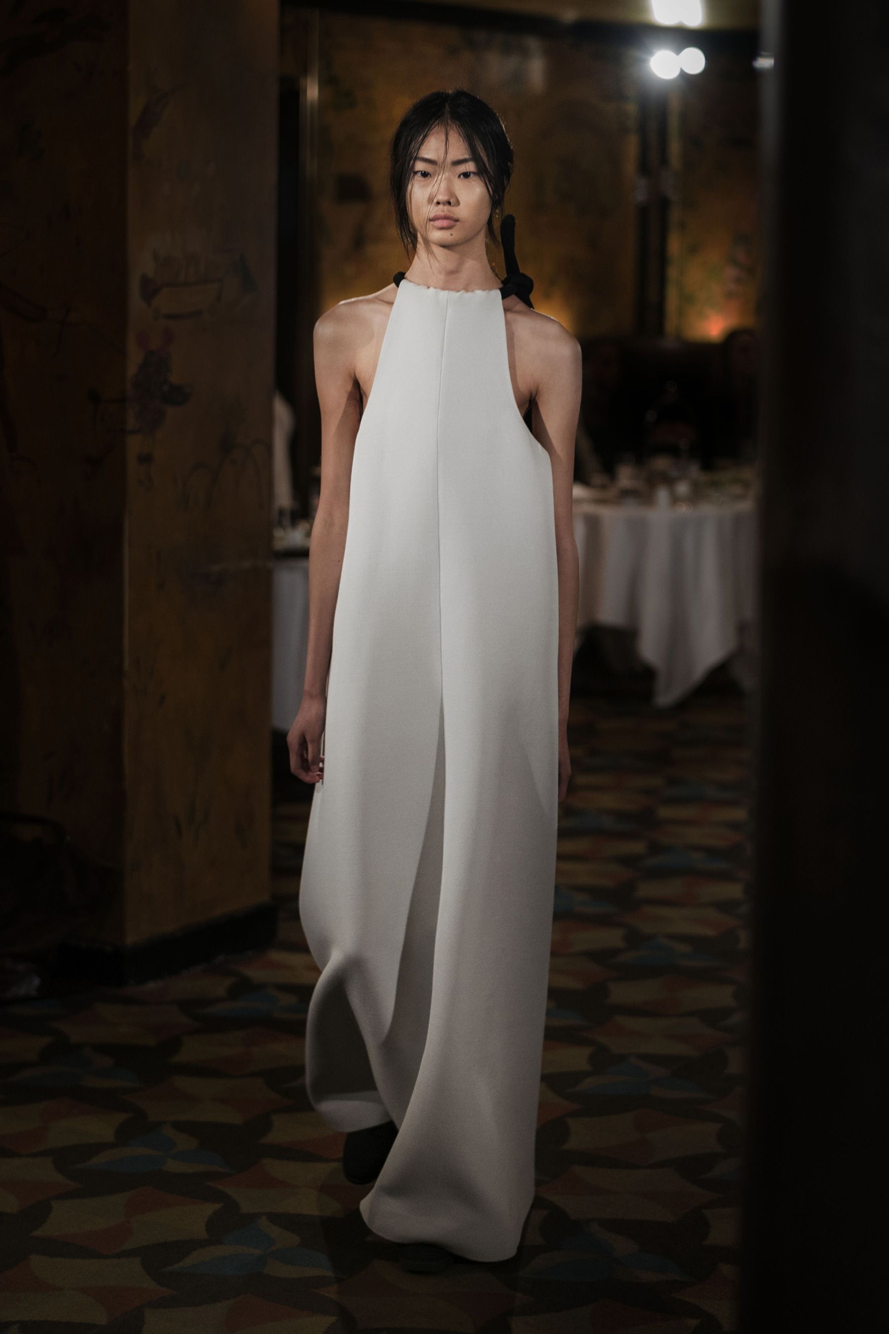 the row white dress