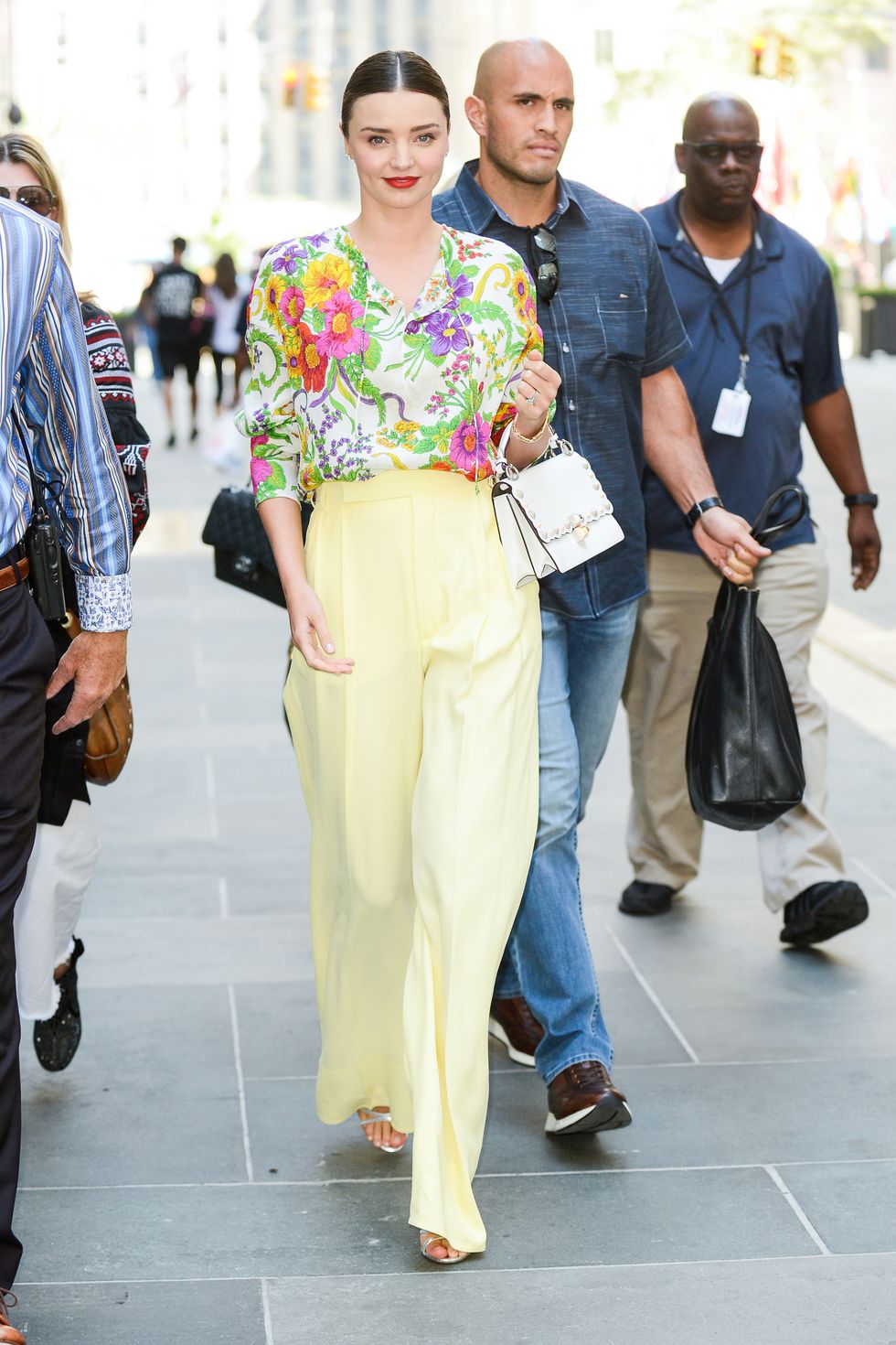 Miranda Kerr Repeats Her Outfits For Street Style