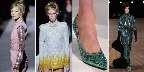 Sequins on the New York Fashion Week catwalks