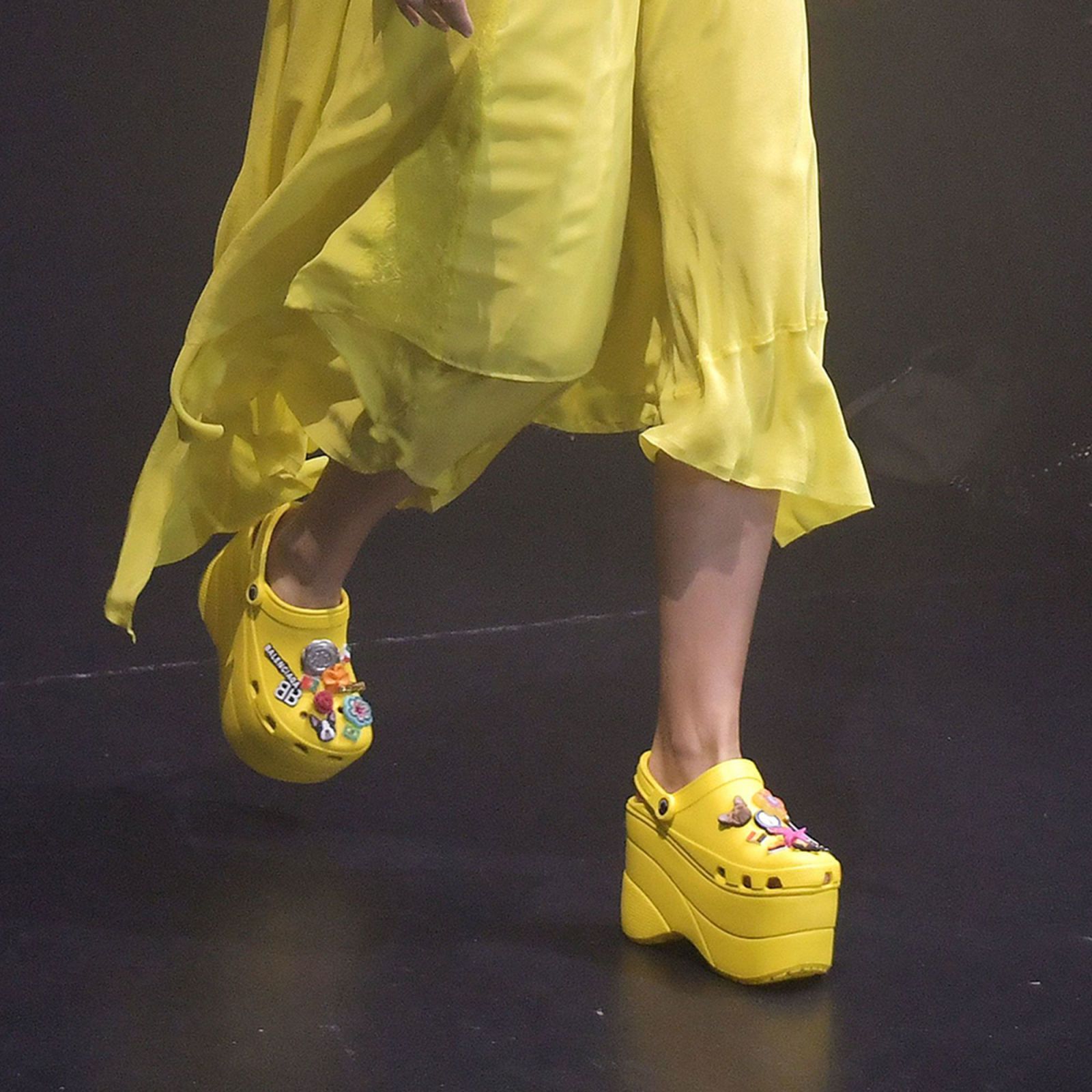 Balenciaga s 600 platform Crocs sold out before they were even released