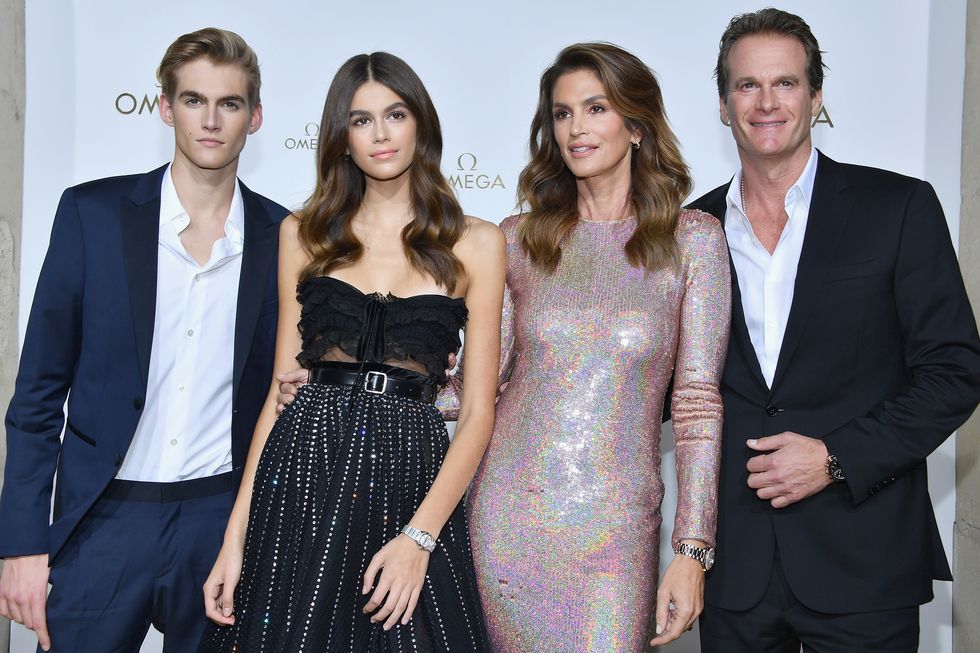 Presley, Rande and Kaia Gerber with Cindy Crawford