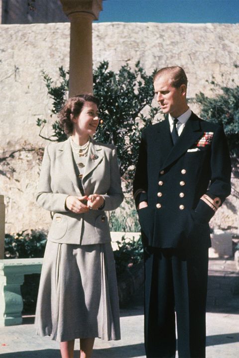 The Queen and Prince Philip during their honeymoon in Malta, 1947