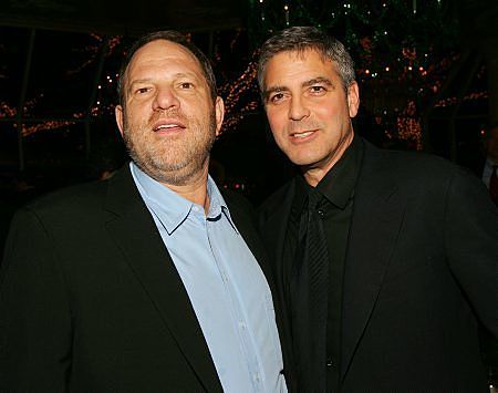 George Clooney and Harvey Weinstein