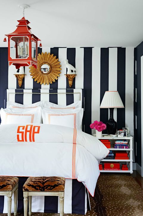 Striped Bedroom Wall : 20 Chic Striped Walls Photos Of Rooms With Striped Walls - Bedroom modern wallpaper striped pvc wallpaper stripe wall paper background wall wallpaper for.
