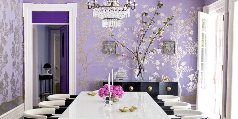 purple dining room