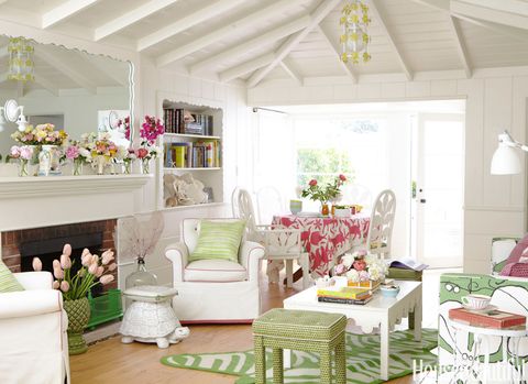 Room, Green, Interior design, Home, Living room, White, Ceiling, Furniture, Interior design, House, 