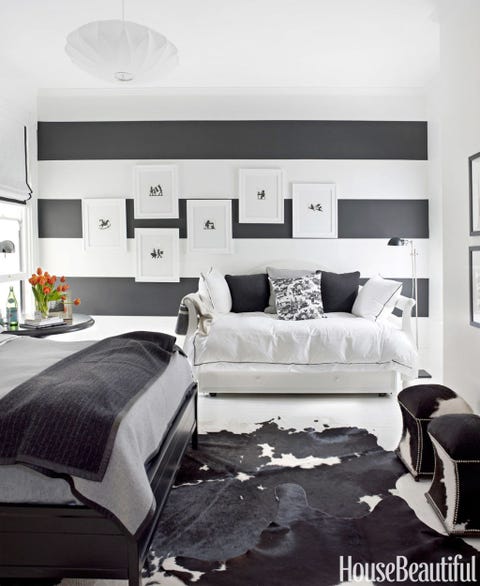 black and white designer rooms - black and white decorating