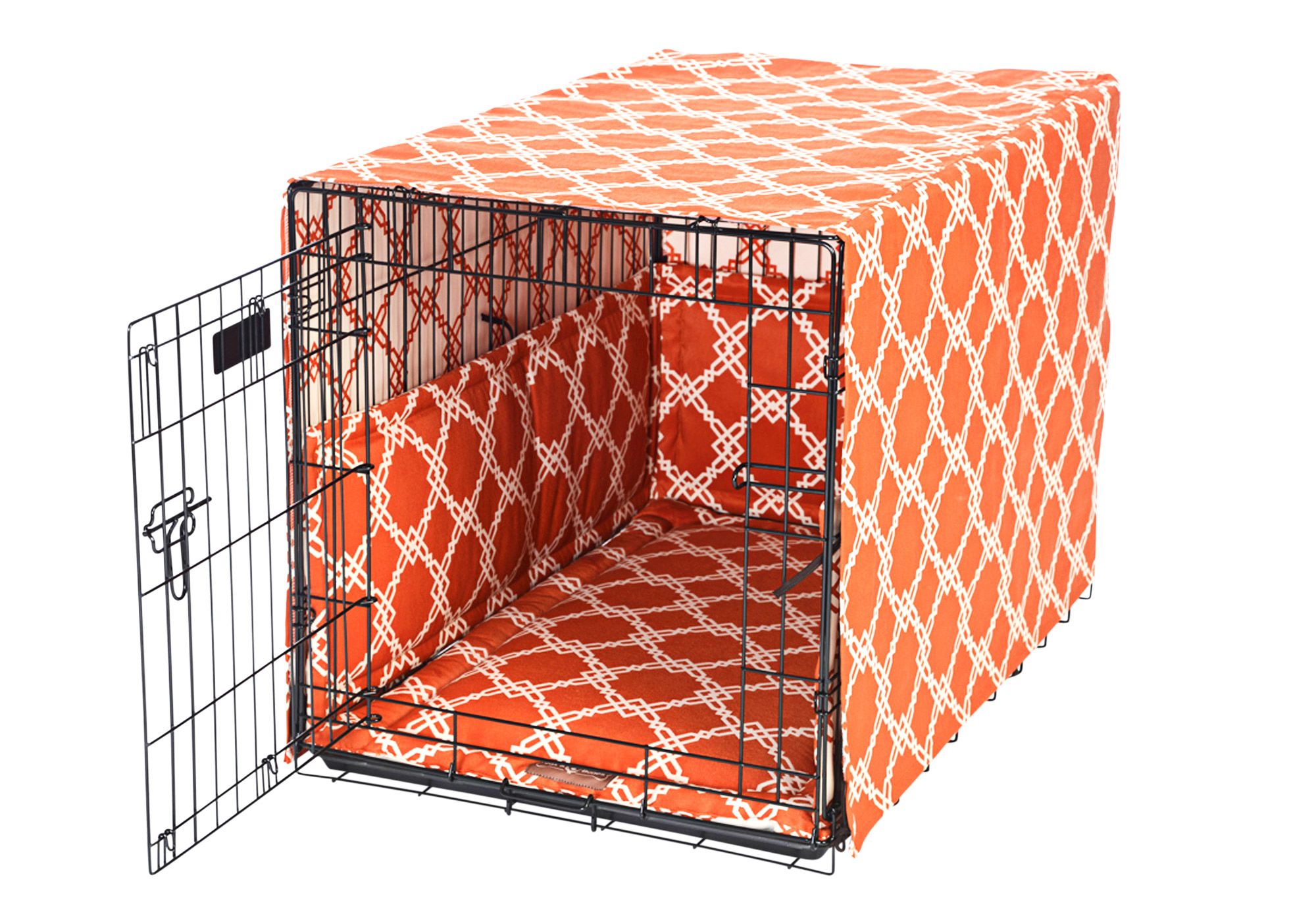 covering a dog's crate