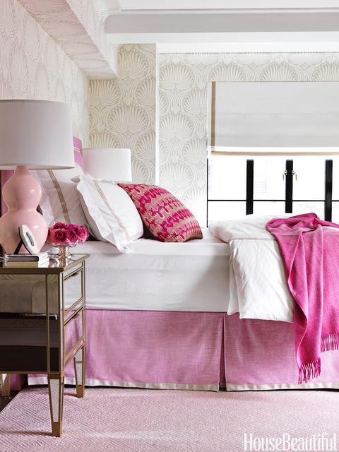 pink master bedroom