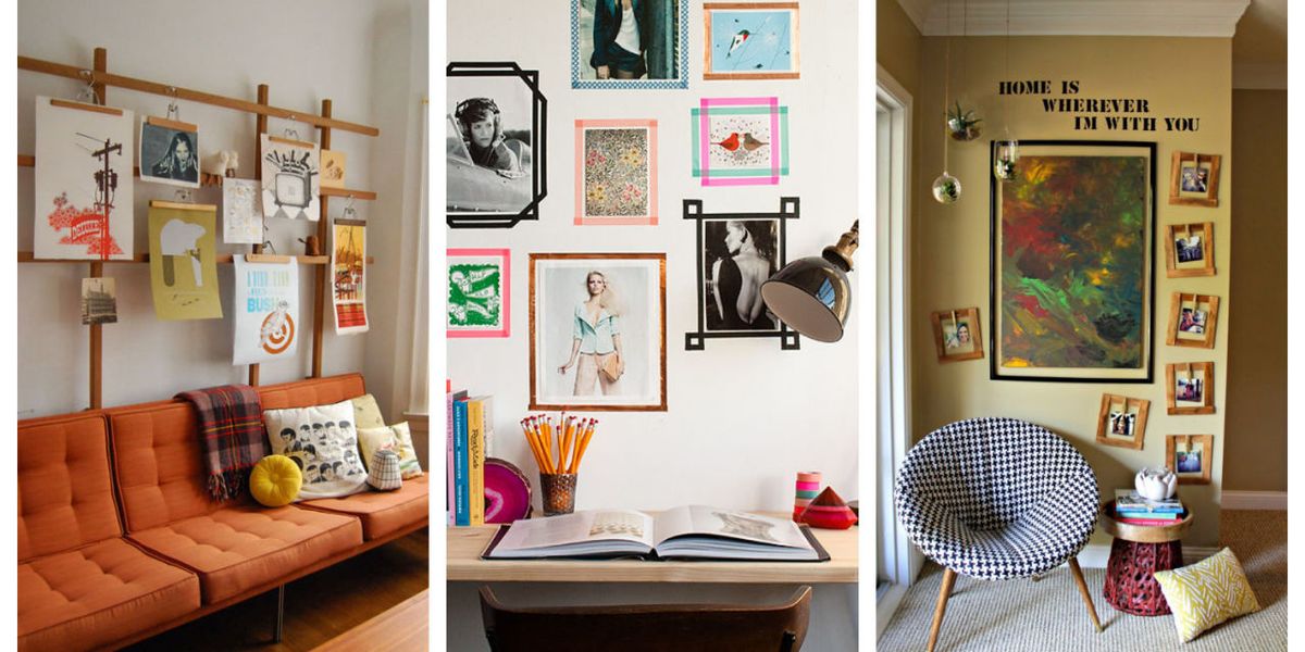 Alternative Framing Ideas How To Hang Pictures Without A Frame - Pictures On Walls Without Frames
