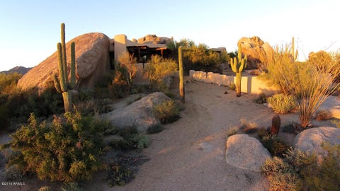 Arizona Boulder House In The Rocks Image
