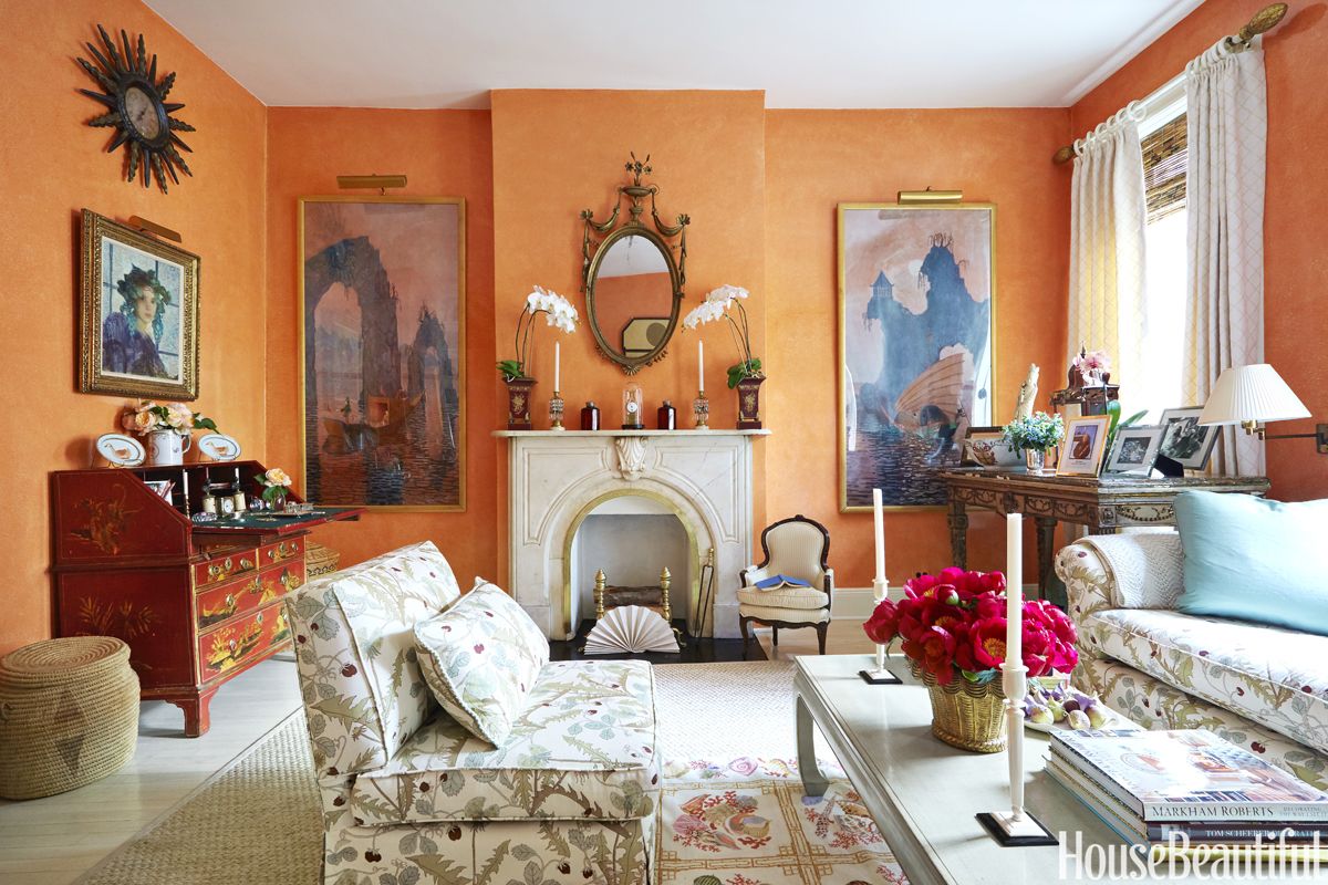 Orange Living Room Furniture