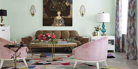 To Conjure Up An A Whimsical Enchanted Forest Look For Prewar Greenwich Village Apartment Designer Fawn Galli Chose Minty Green Color Scheme