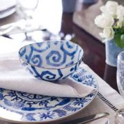 Blue and White Tablescapes