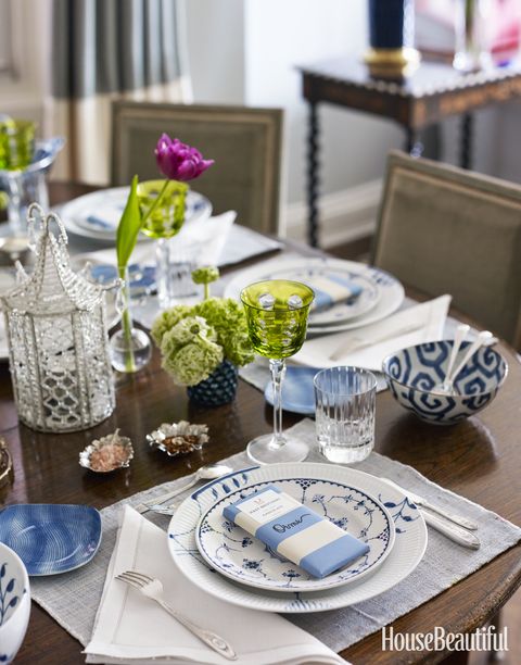 Look online (and in thrift shops) for beautiful sets of antique china and silver flatware sold for less than a contemporary place setting. They often feel more special to guests than a brand-new one.