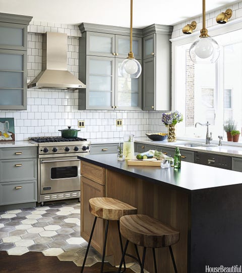 Family Kitchen Designed By Suzann Kletzien House Beautiful Kitchen Of The Month July 2015
