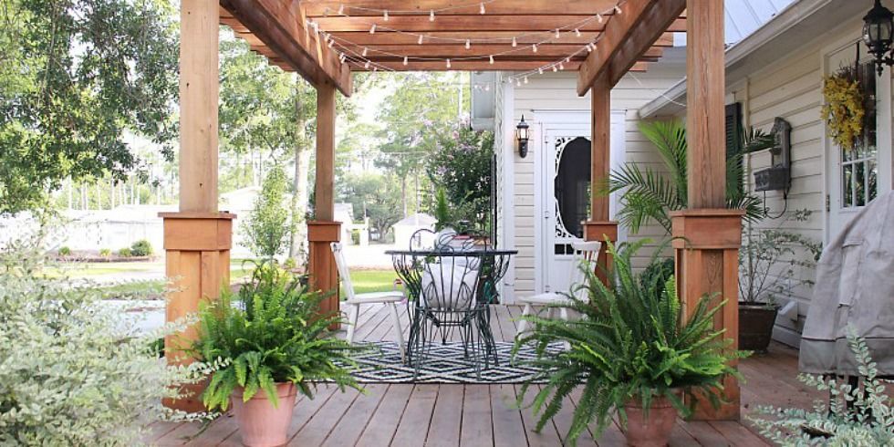 Patio Pergola DIY - Backyard Patio Makeover