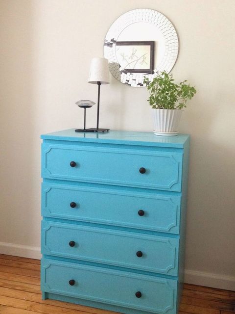 blue MALM dresser