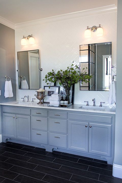 Vanity Gray Bathroom After