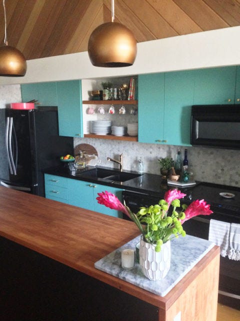 Modern Vintage Kitchen Makeover Kitchen Makeover With Teal Cabinets Best Modern Vintage Kitchen Modern Vintage Kitchen Makeover Kitchen Makeover With Teal Cabinets Best Modern Vintage Kitchen