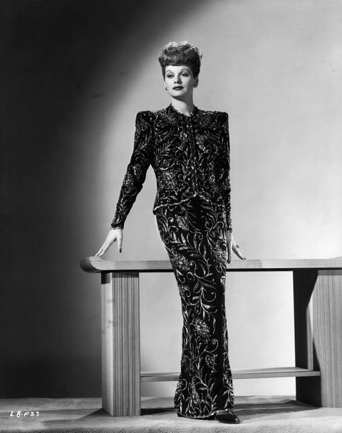 <p>Before she become one of history's most iconic comediennes, Lucille struggled to find success in acting. But rather than move back home in the face of adversity, she made end's meet as a model (you know, no big deal). In this 1955 shot, she's at a fashion preview in Hollywood. </p>