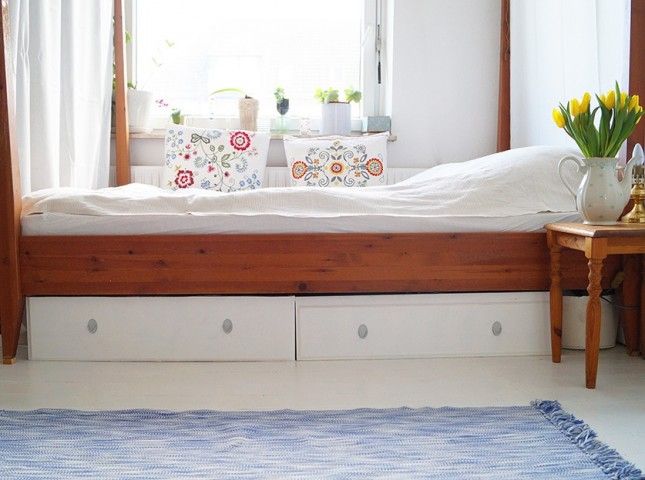 twin bed ikea hack