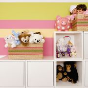 Room, Toy, Shelf, Teddy bear, Stuffed toy, Furniture, Plush, 