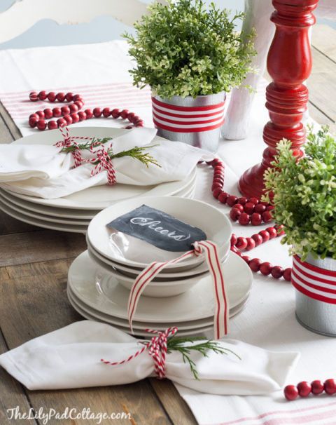 easy Christmas table runner