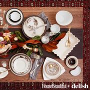 Serveware, Dishware, Porcelain, Ceramic, Platter, Plate, Dish, Meal, Flowering plant, Home accessories, 