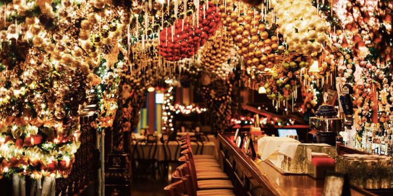 Rolf's German Restaurant Christmas Decorations - New York City Bar's