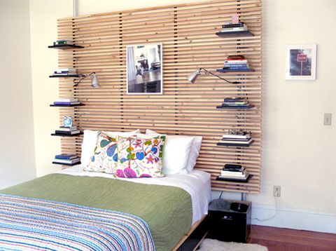 Bedroom, Furniture, Room, Wall, Interior design, Shelf, Bed, Bed sheet, Property, Bed frame, 