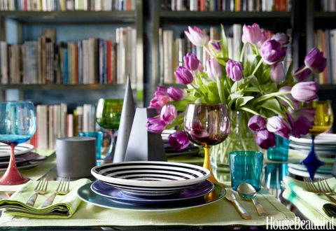 Purple, Flower, Plant, Spring, Room, Still life, Still life photography, Floral design, Dishware, Plate, 