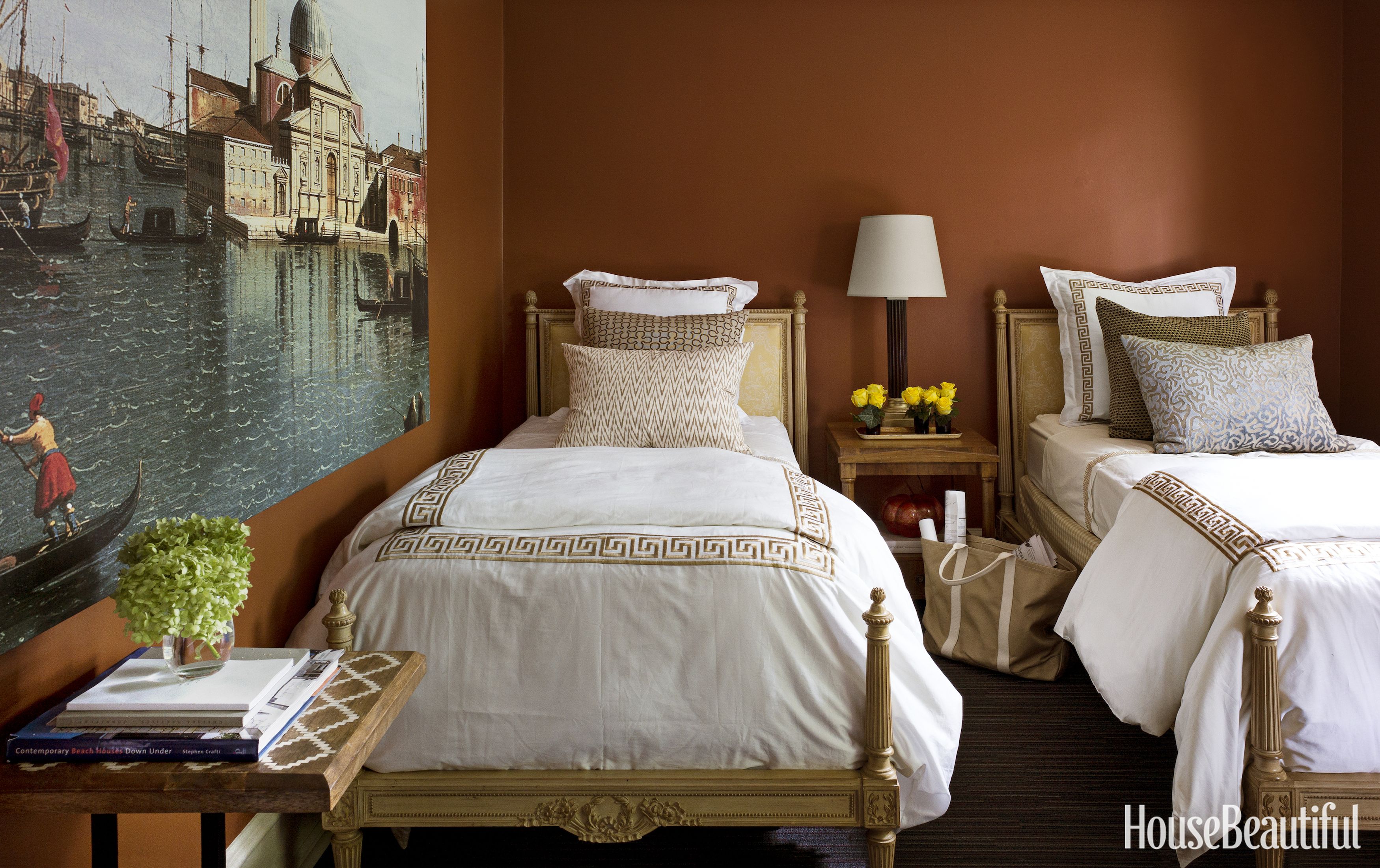 light brown rooms