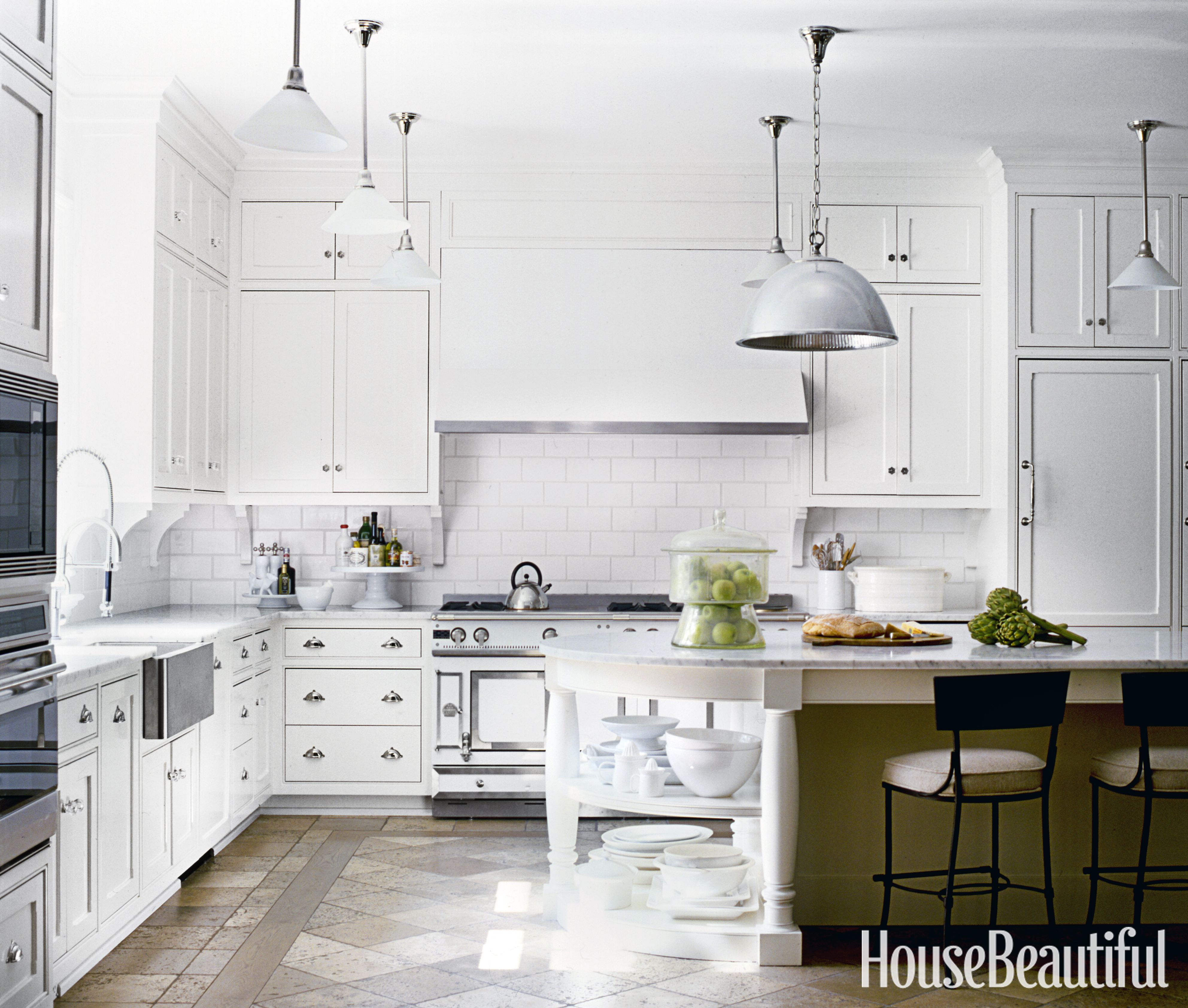 18 White Kitchen Design Ideas   Decorating White Kitchens