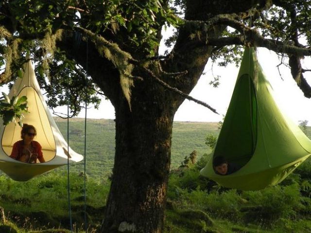 Hanging Cacoon Tent Tent Design That Hangs From a Tree