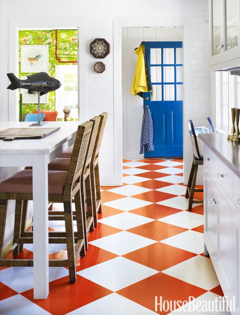 whether you're reviving planks with a fresh coat or adding a herringbone pattern