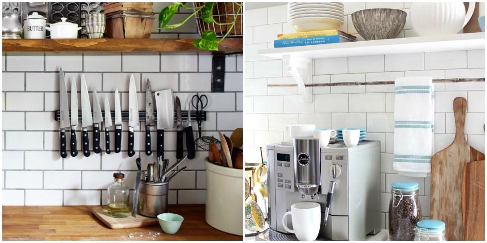 How To Add Storage On Your Backsplash Kitchen Backsplash Organization Ideas