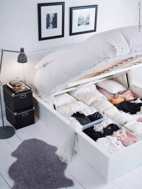 21 Brilliant Storage Tricks For Small Bedrooms