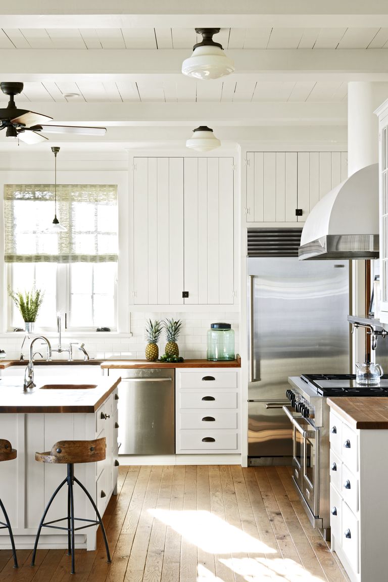 17 White Kitchen Cabinet Ideas - Paint Colors and Hardware ...